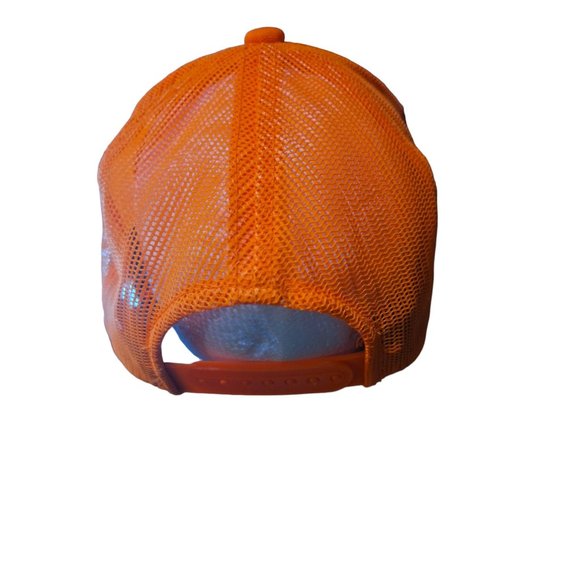 Bass Pro Shop Unisex Hat Cap Snap Back Adjustable Mesh Back Orange Gone Fishing - Picture 4 of 9